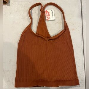 FP Movement by Free People Cinnamon Ribbed Tank